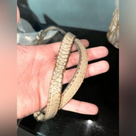 Michael Kors Snakeskin Silver Jet Set Satchel - Picture 8 of 8